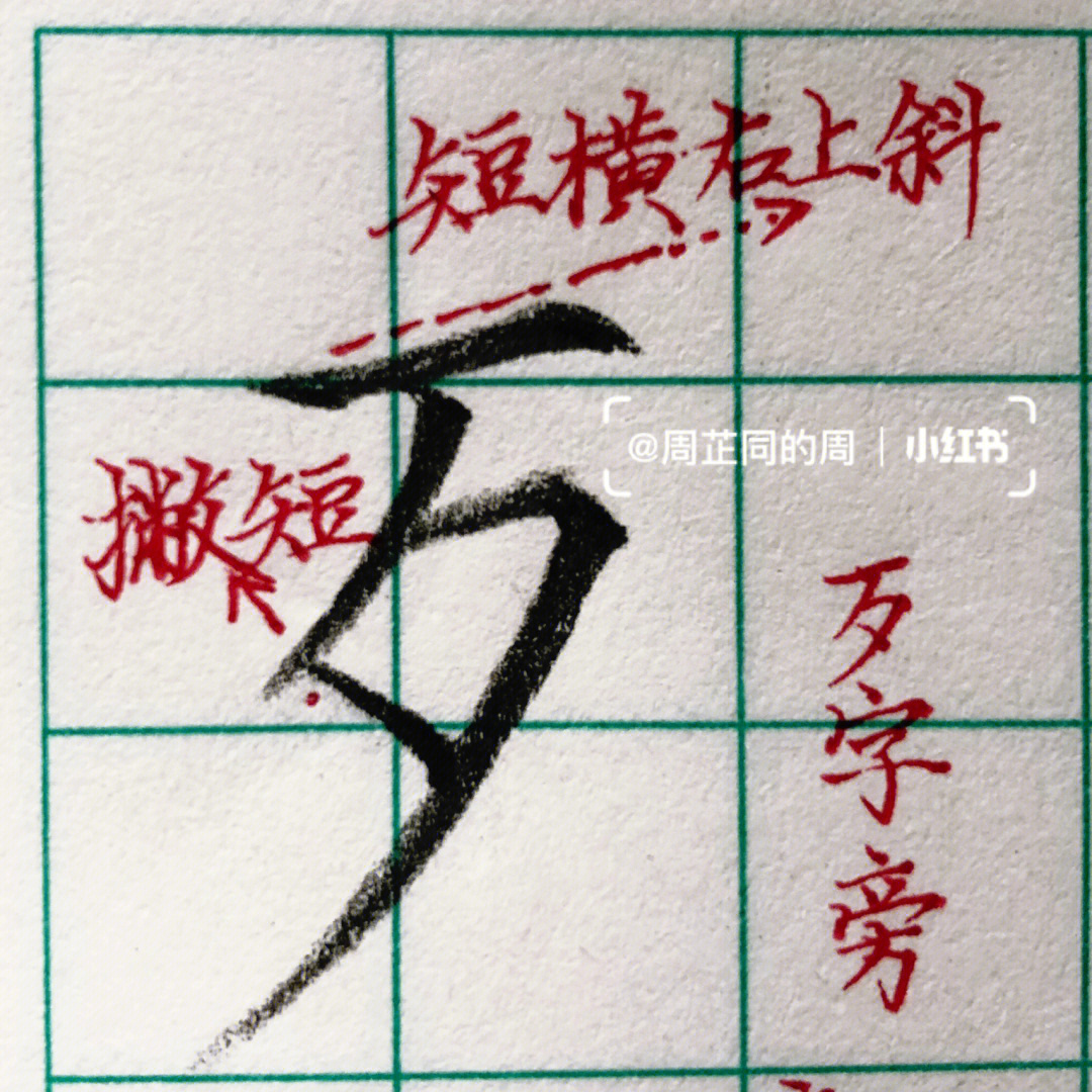 但字硬笔书法图片