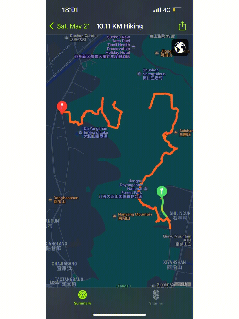 苏州树山徒步路线图图片