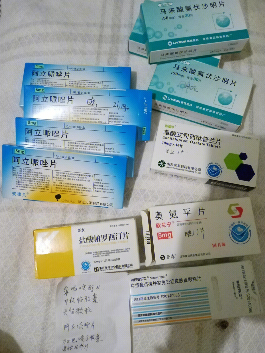 马来酸氟伏沙明片处方图片