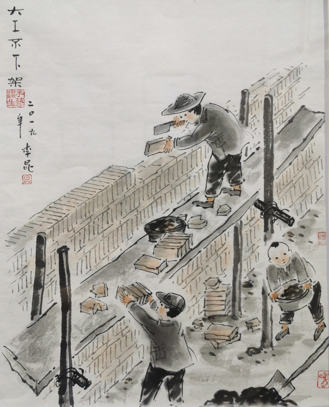 画家李昆作品图片