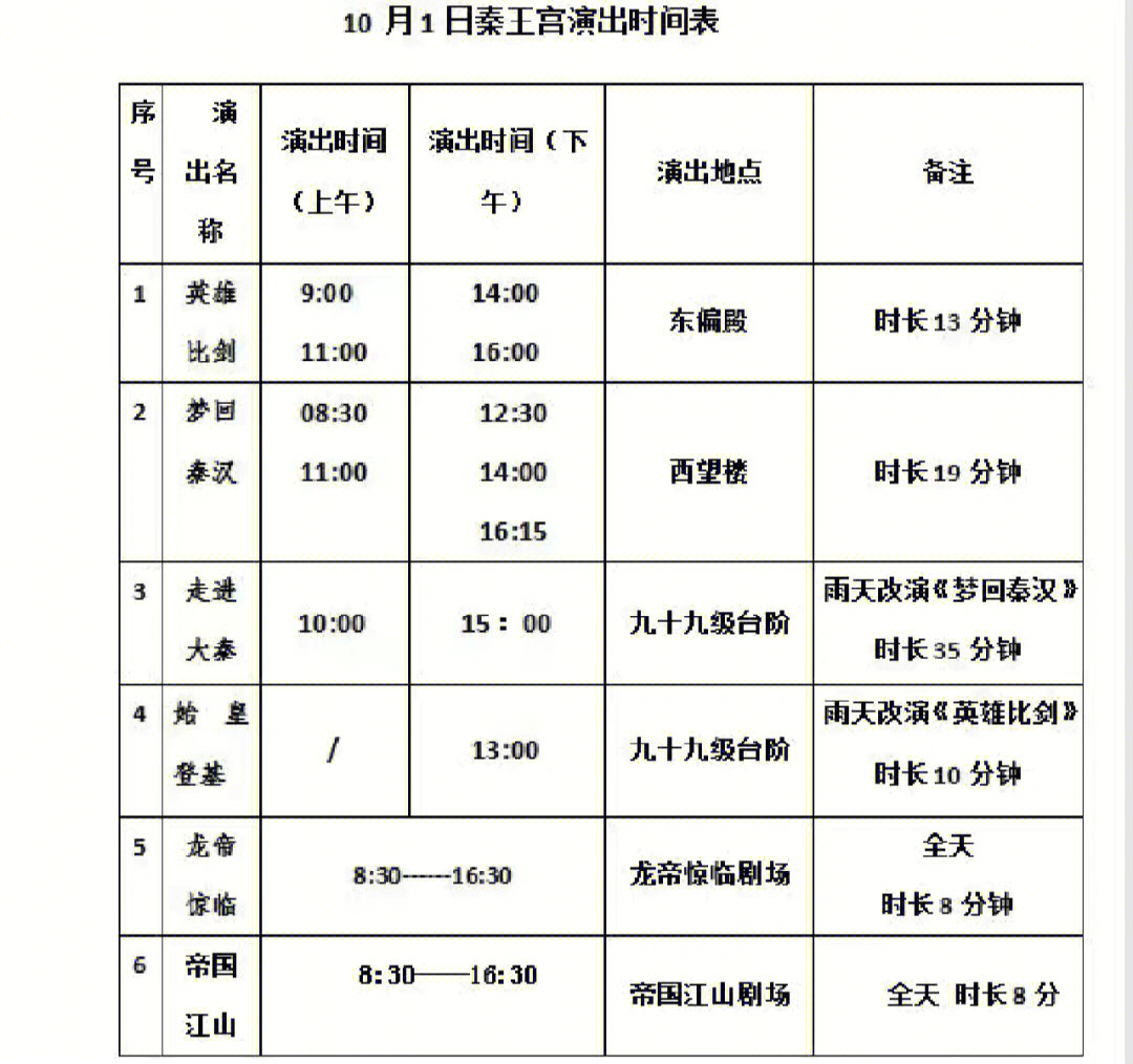 十一横店  横店影视城2022国庆节演出时间表～一睹为快～游玩可以在