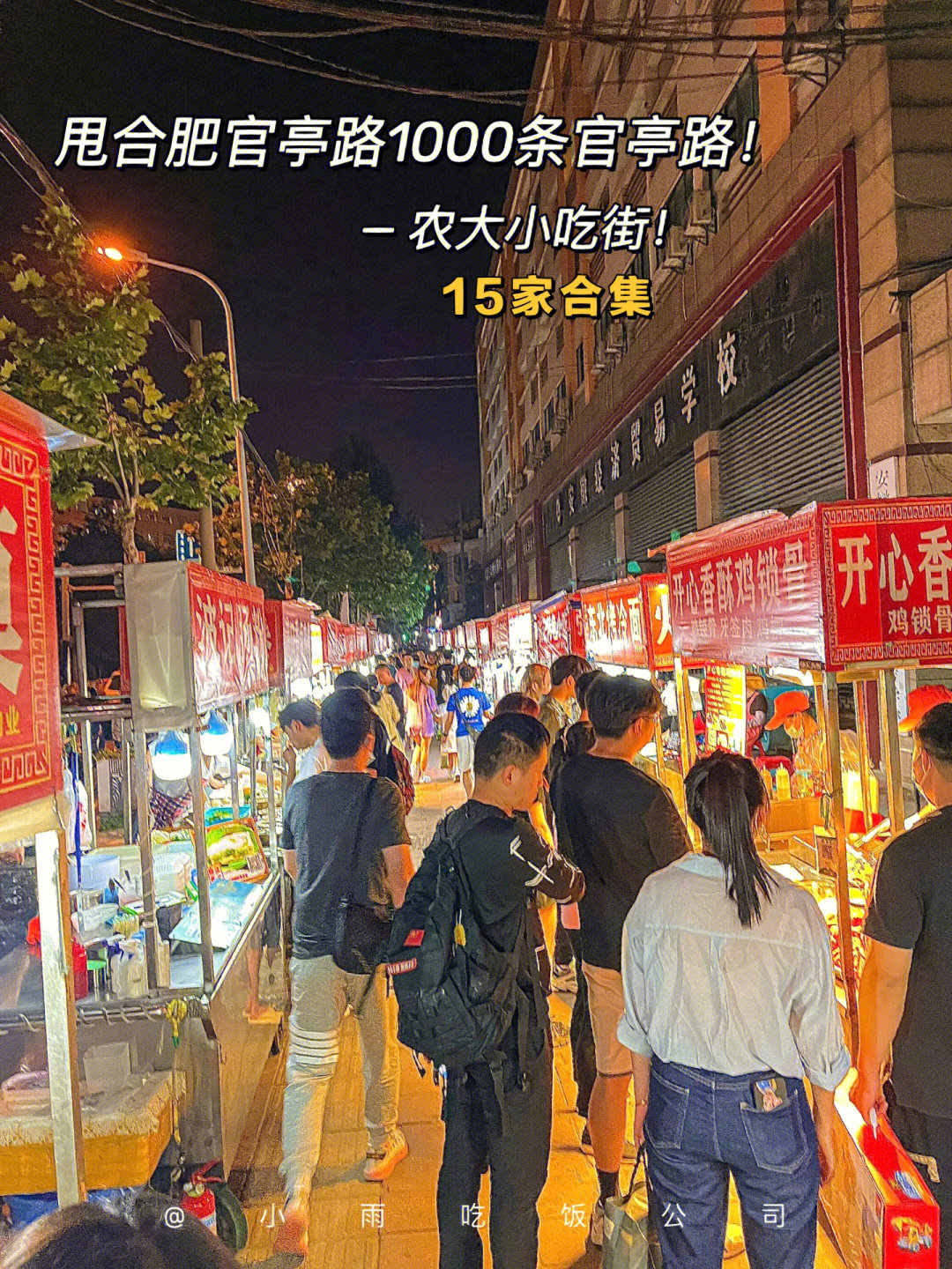 甩合肥官亭路1000条街 — 农大小吃街1661556615家!