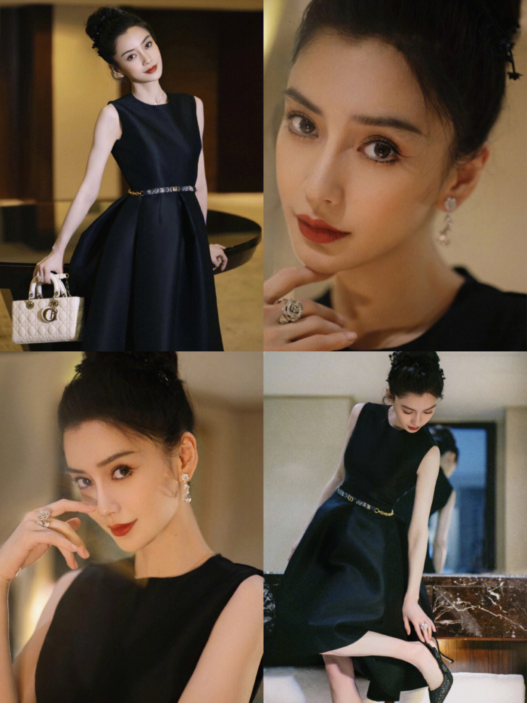 杨颖angelababy#人像摄影#明星写真#时尚大片#小黑裙