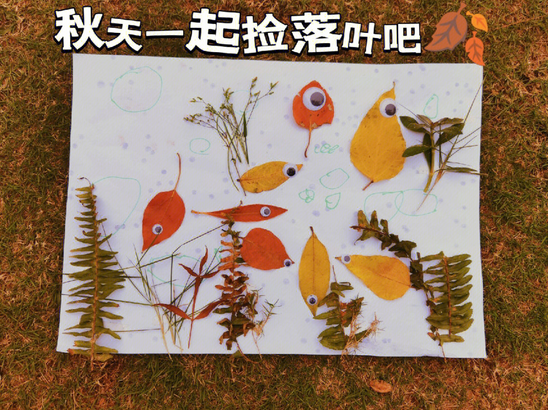树叶鱼手工制作方法图片