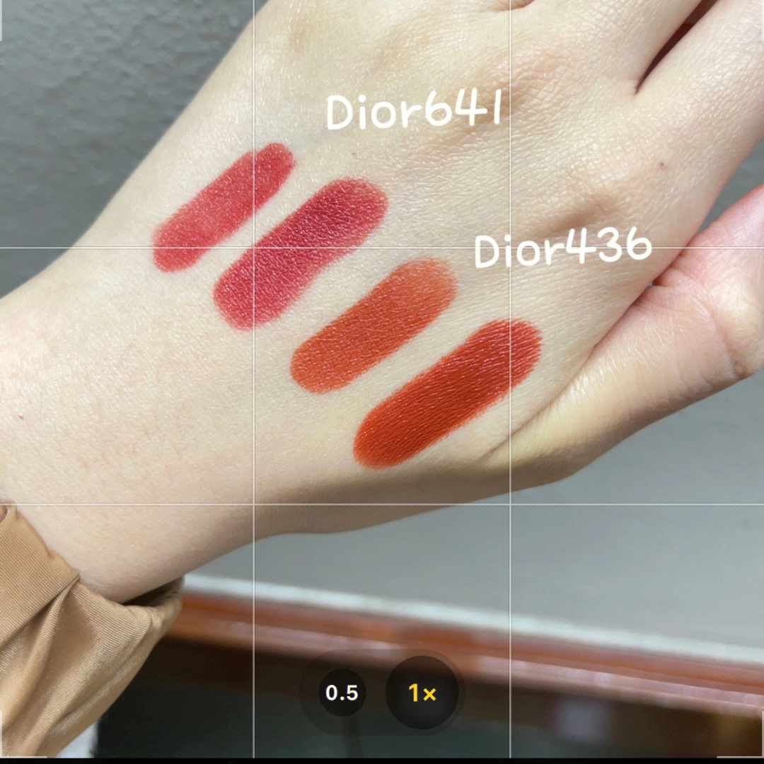 一个dior436和641的试色