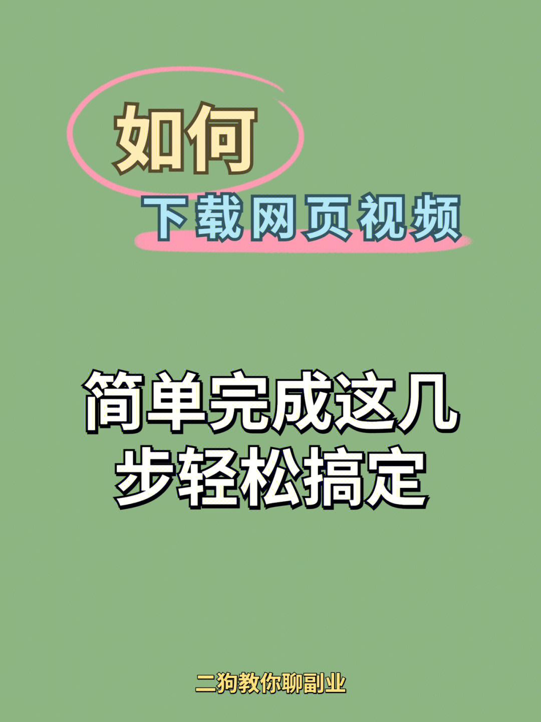 怎么下载任何网页视频5个步骤1个工具搞定