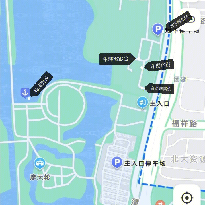 洋湖湿地地图图片