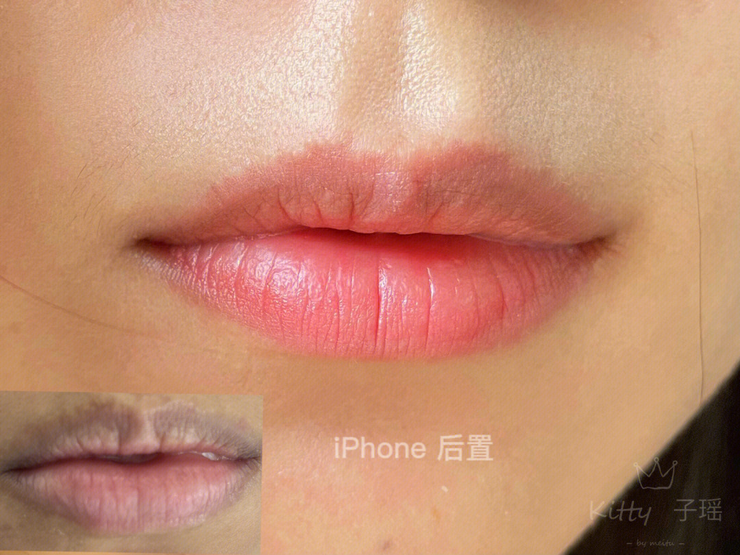 纹唇一月后反色的图片图片