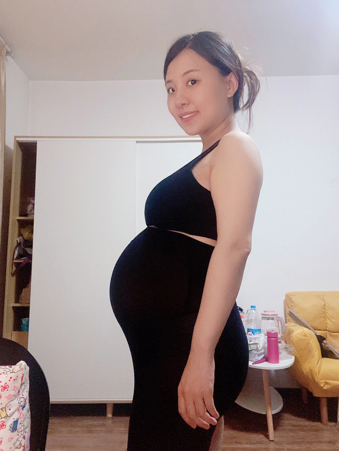 我的大孕肚36周图片