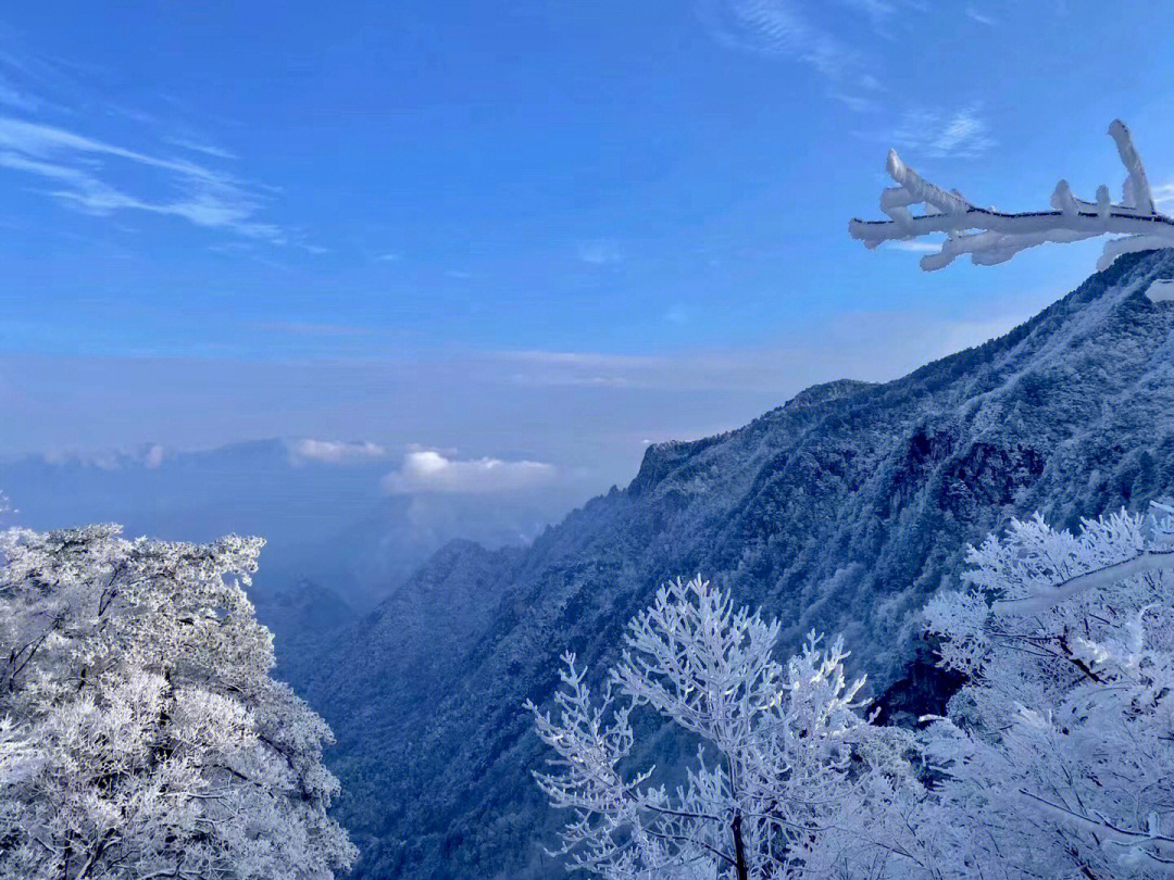杭州临安大明山雪之景