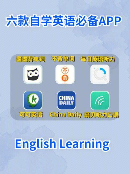 自学英语必备6款app60口语听力阅读