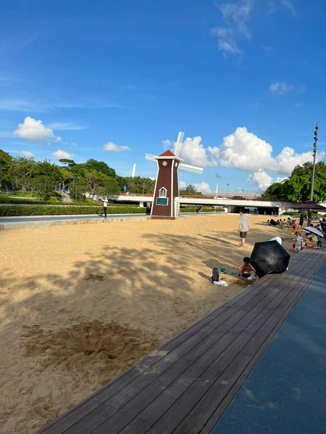 深圳湾人工沙滩图片
