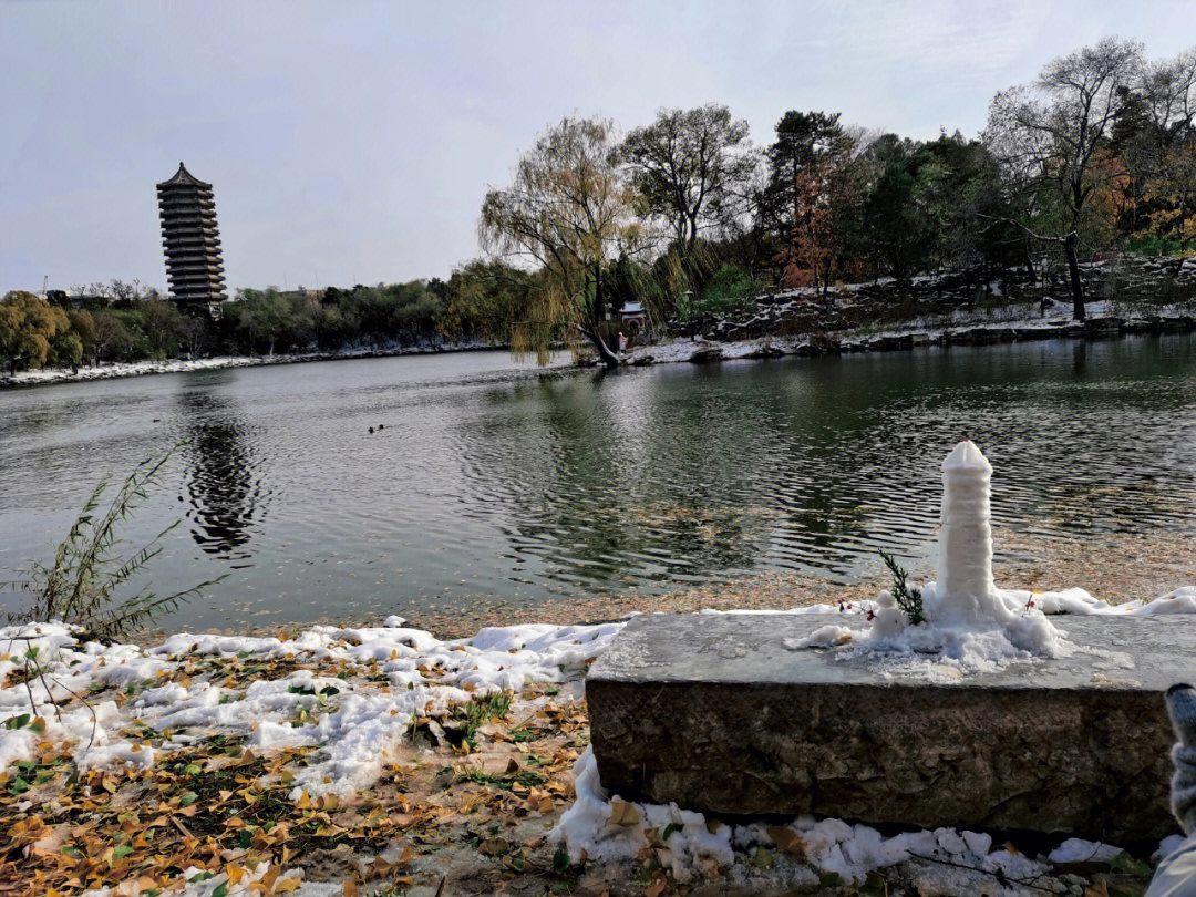 北京大学未名湖61初雪