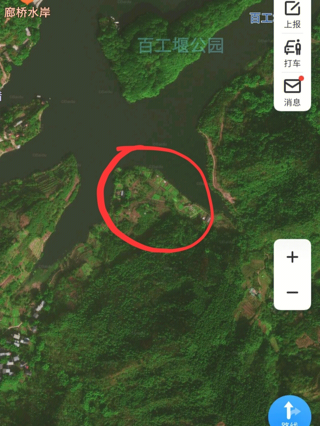 昨晚在卫星地图上看见龙泉的几个水库边有两个临水的位置,还行,想着近