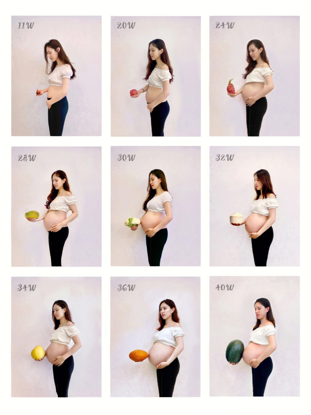 孕妇九宫格图片大全图片