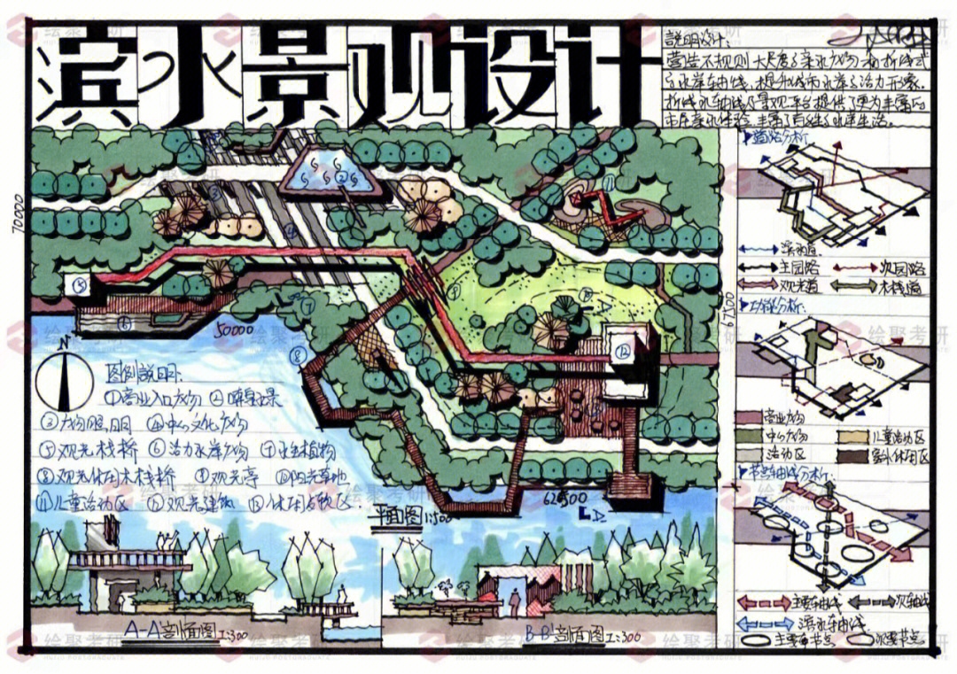 道路景观快题图片