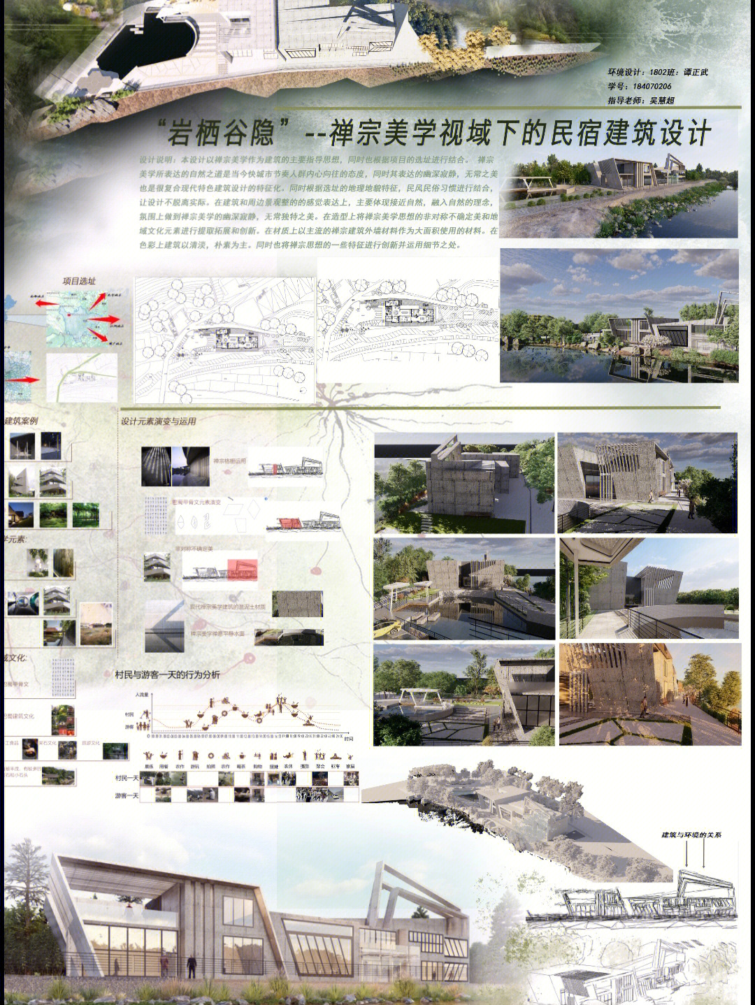 环艺毕业设计建筑景观排版