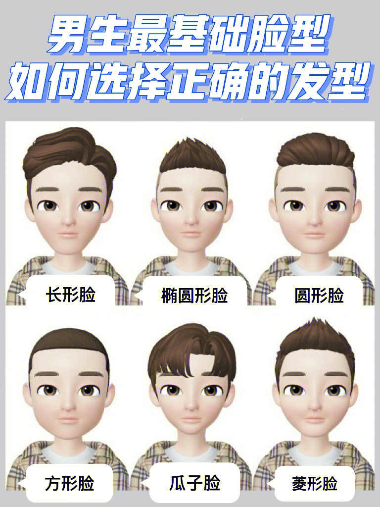 男生基础脸型如何选择正确合适的发型73