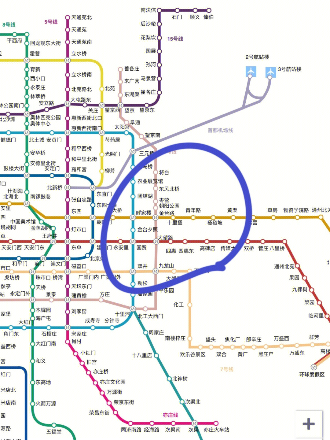 北京地铁6号线路图图片