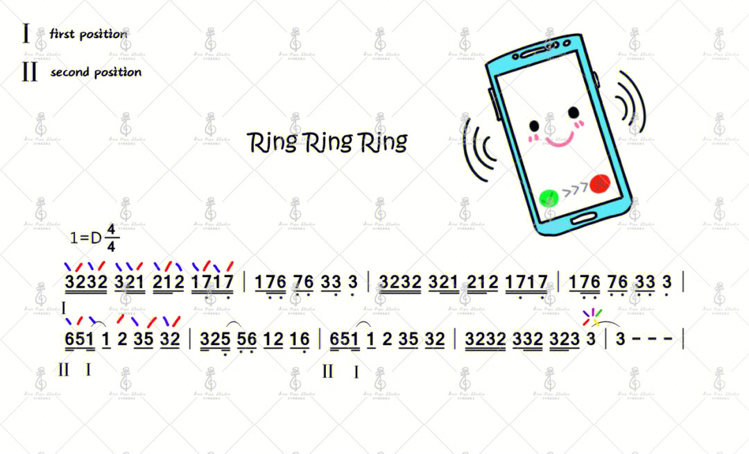 ring ring ring指弹谱图片