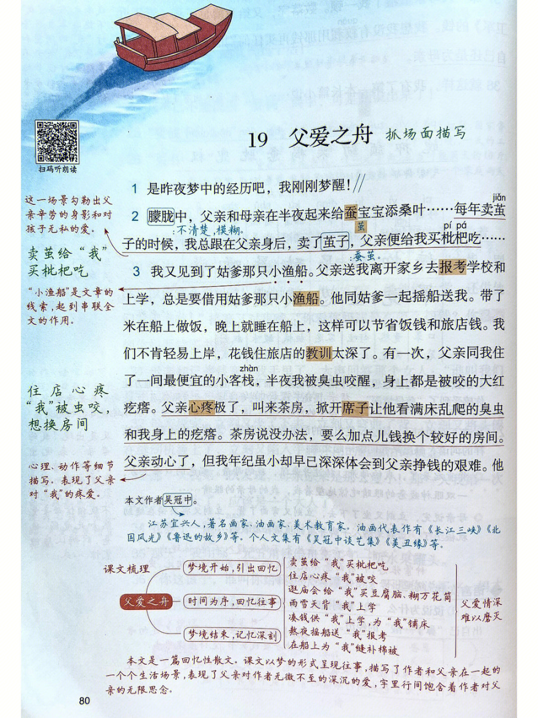 吴冠中父爱之舟笔记图片