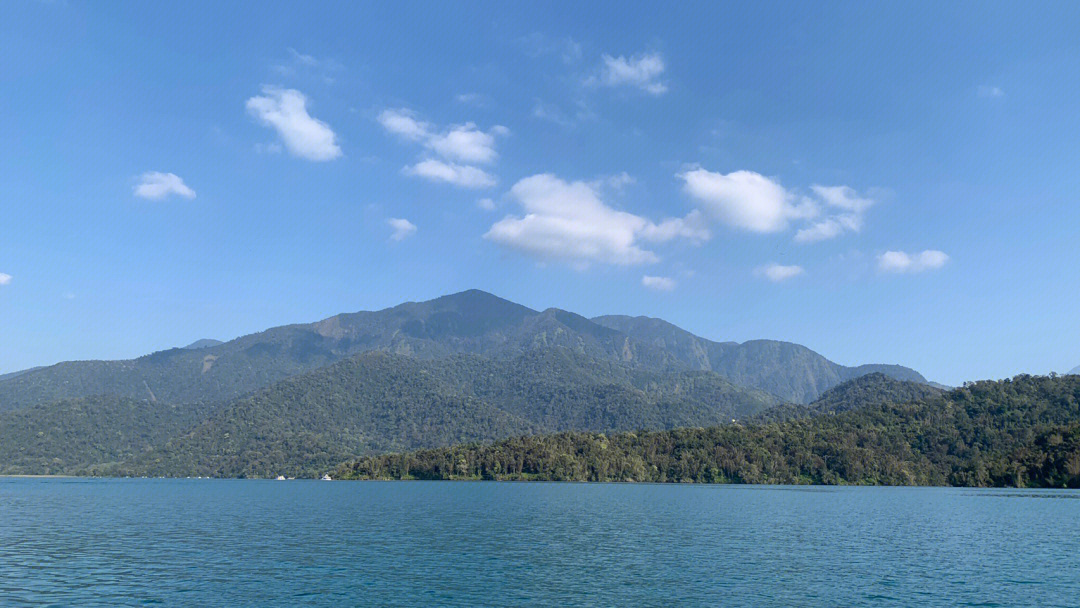 日月潭美景2019/3月來,天氣濕冷起霧這次來#藍天白雲#湖光山色令人