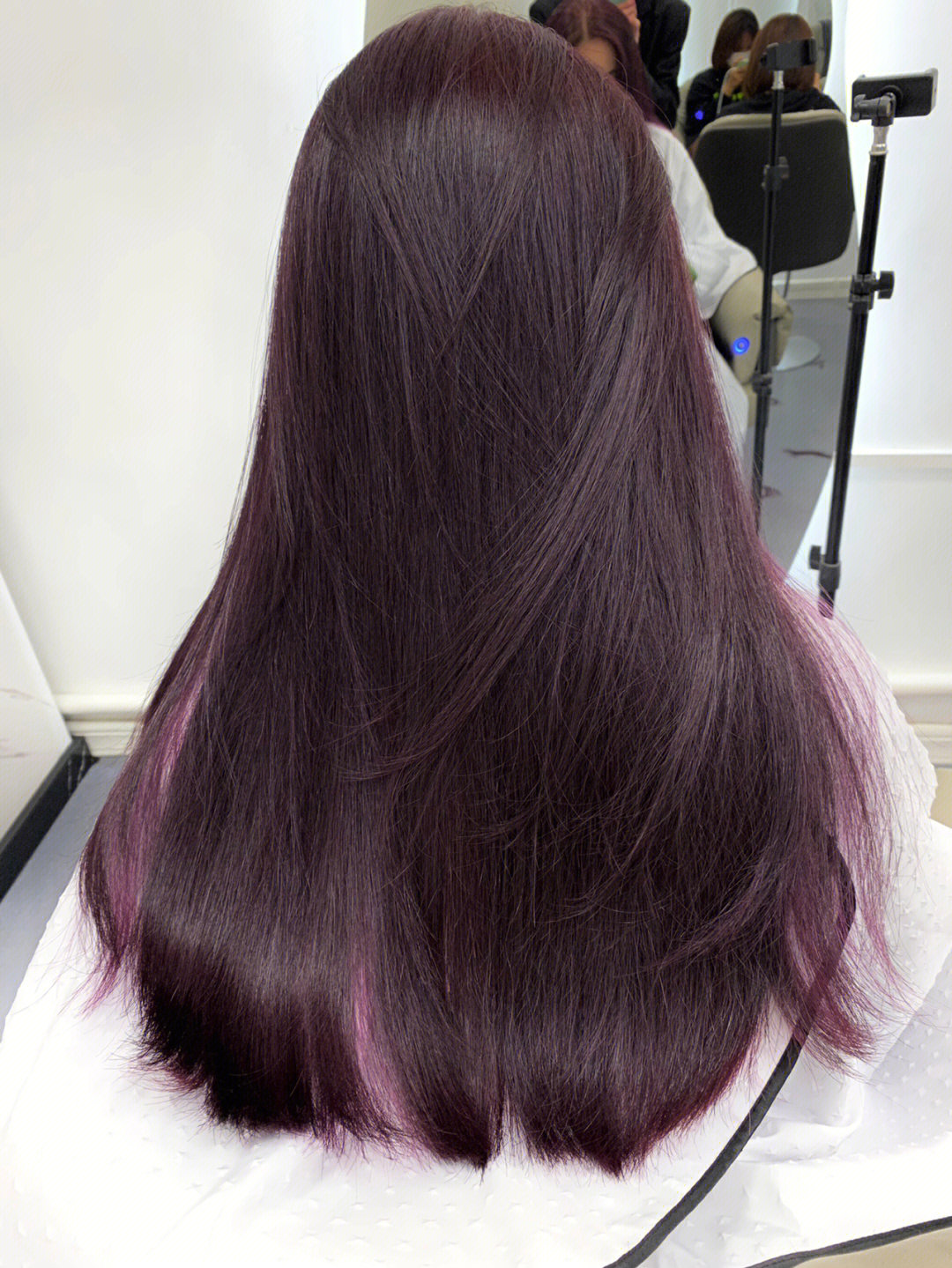 葡萄紫头发图片效果图图片