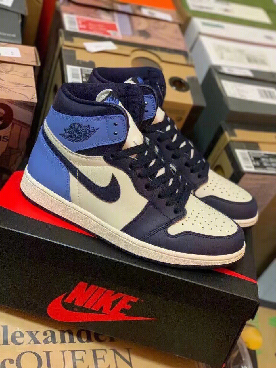 aj1黑曜石实拍图片