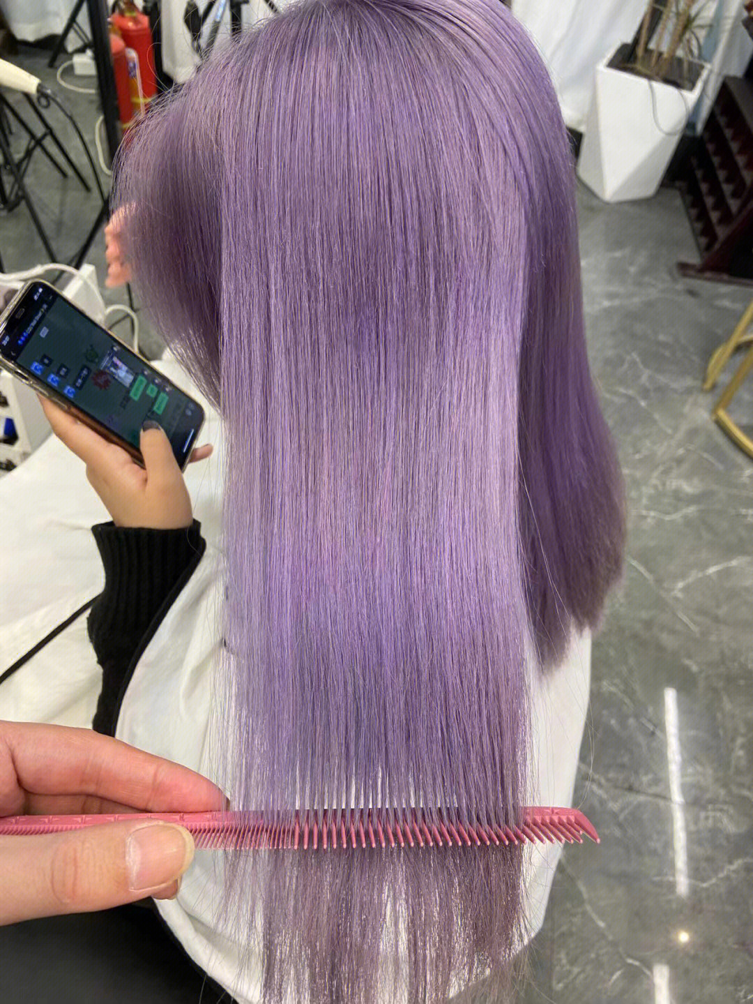 紫色染发之紫灰色分享