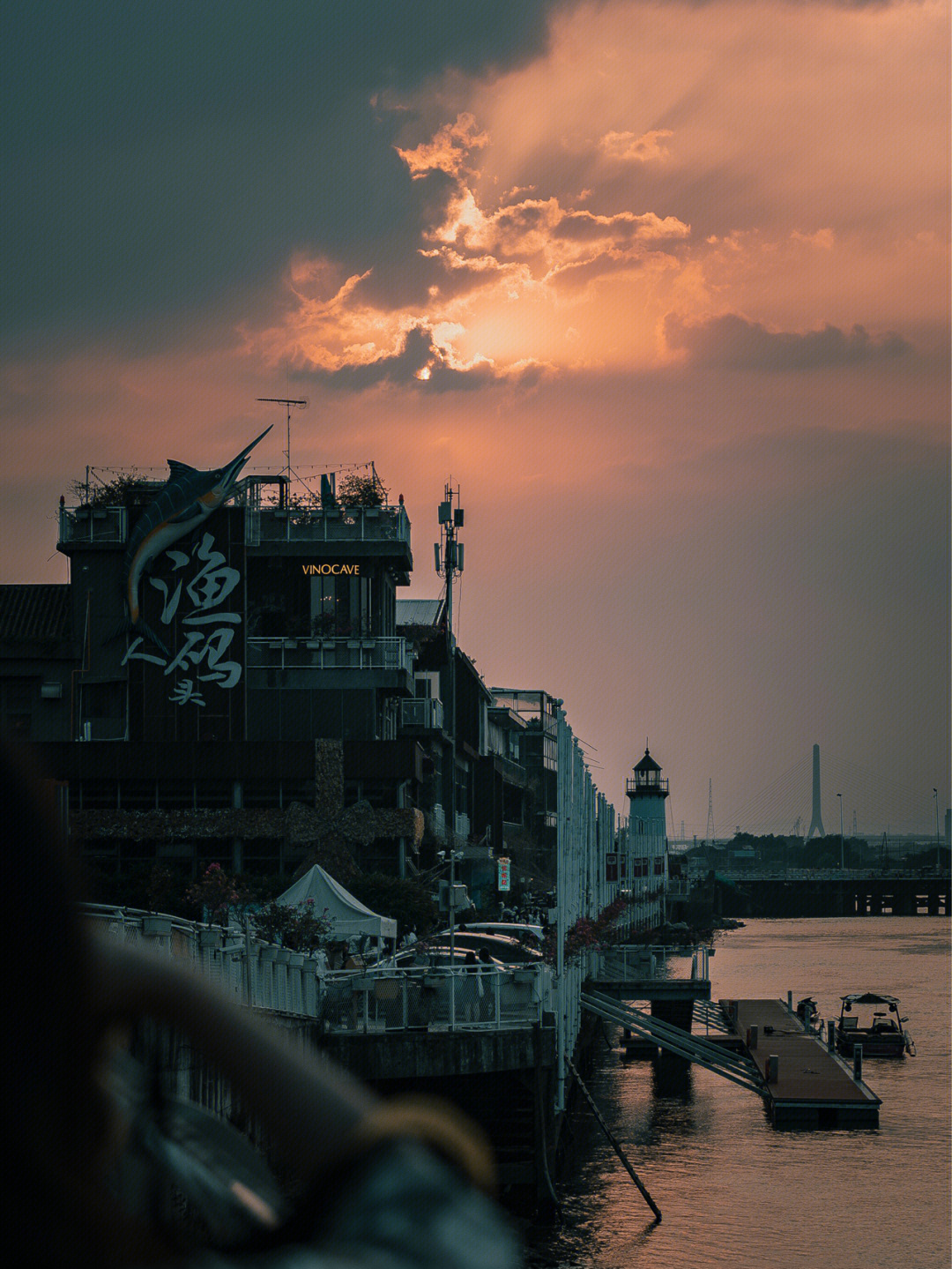 容桂渔人码头夜景图片图片