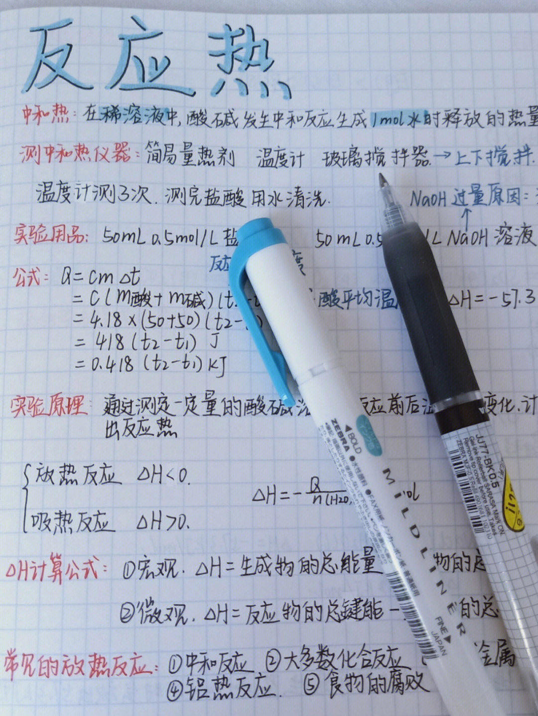 高二化学笔记反应热