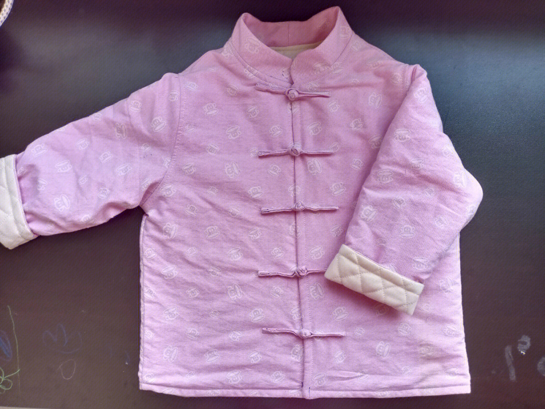 中式儿童对襟上衣棉袄附裁剪图