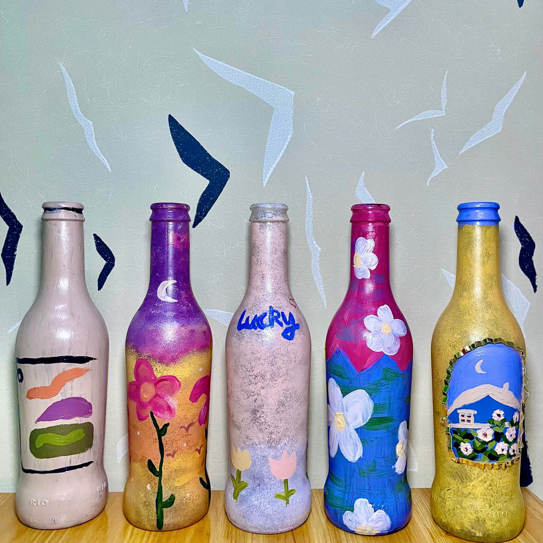 儿童手工作业 瓶子图片