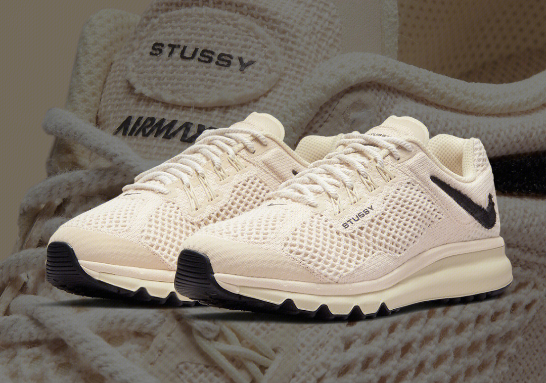 nikexstussyairmax2015倒钩跑鞋