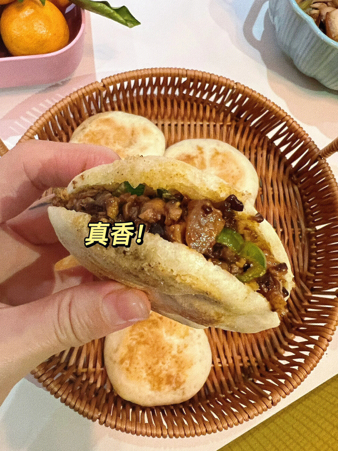 热烧饼夹爆羊肉 祥子图片