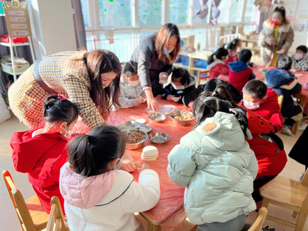 幼儿园教师包饺子美篇图片