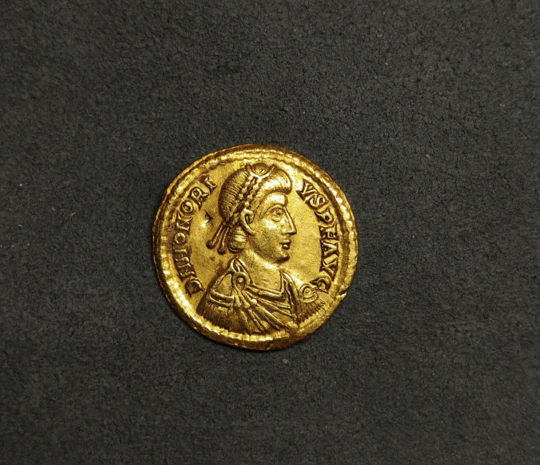 西罗马帝国币洪诺留索利多金币