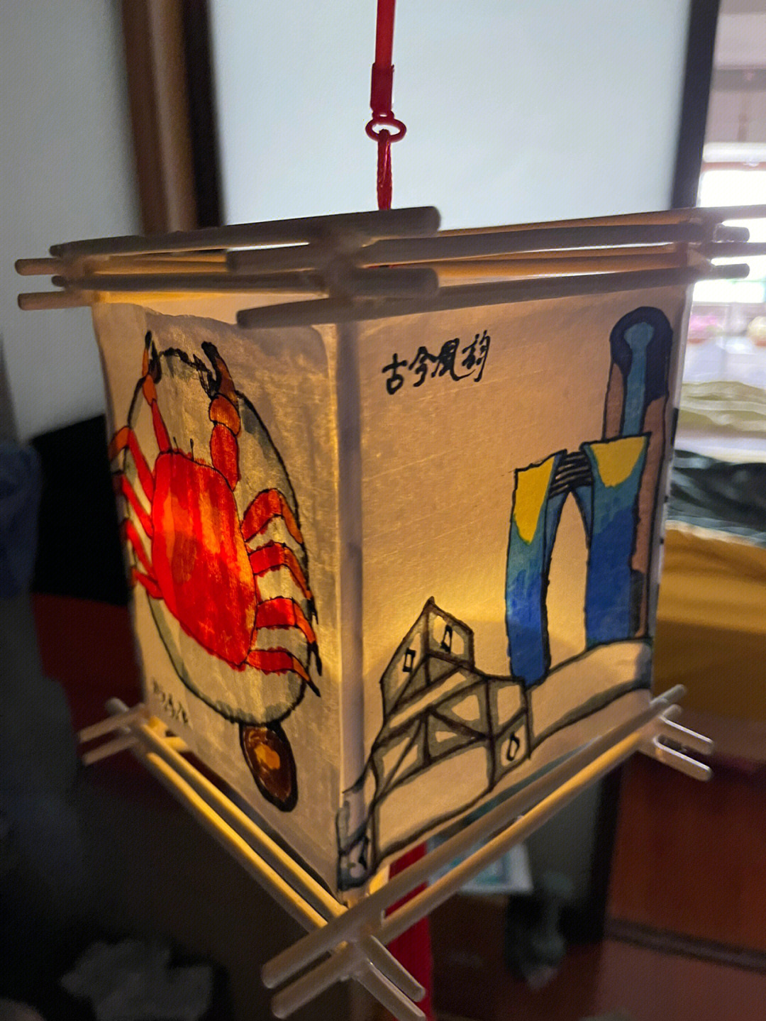 筷子六角宫灯制作方法图片