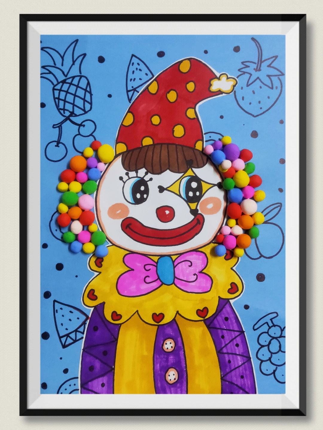 小丑创意美术教案图片