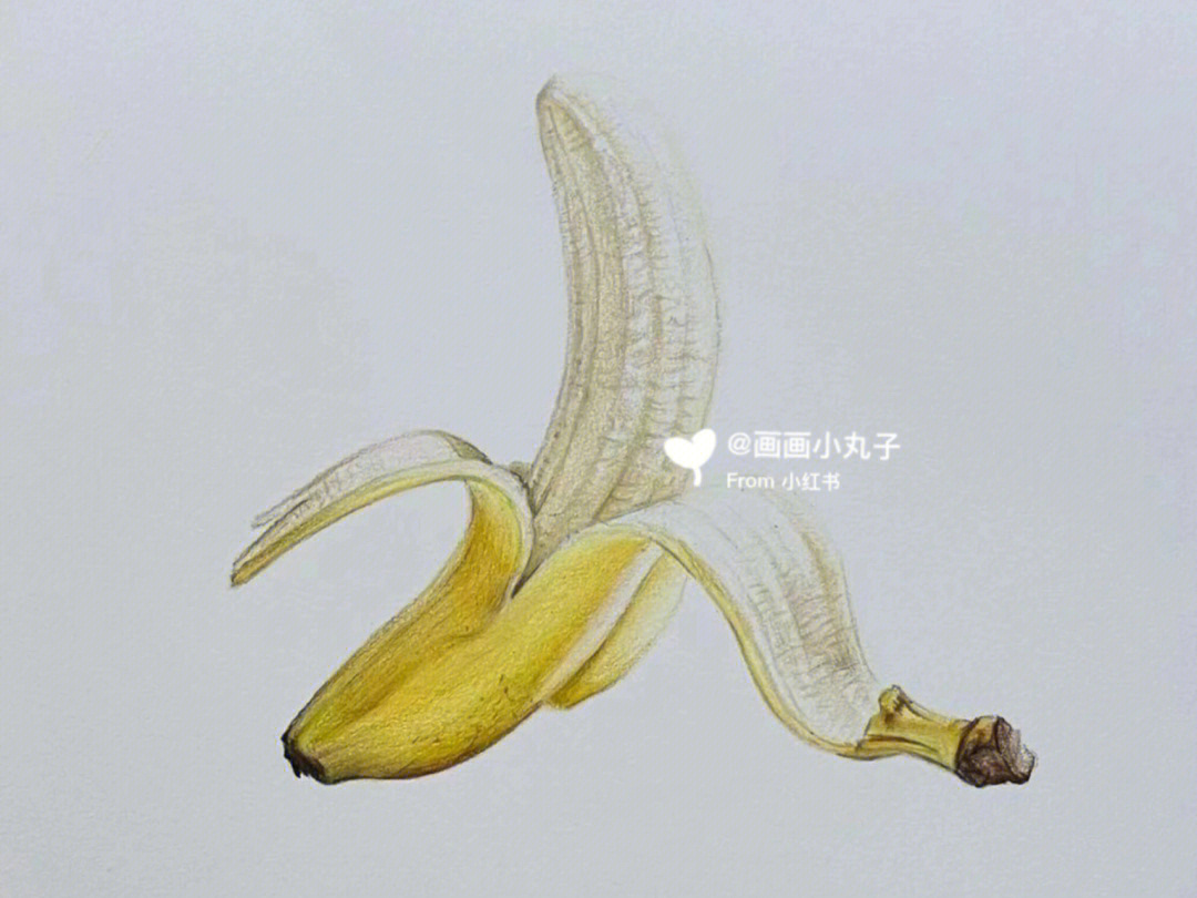 彩铅香蕉一步一步图片