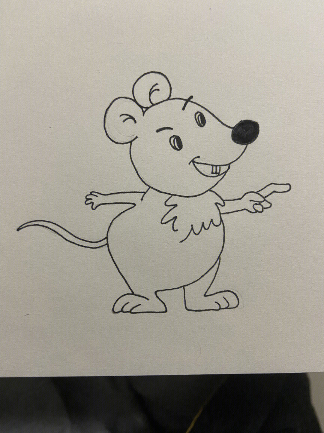 简笔画小老鼠 简单图片