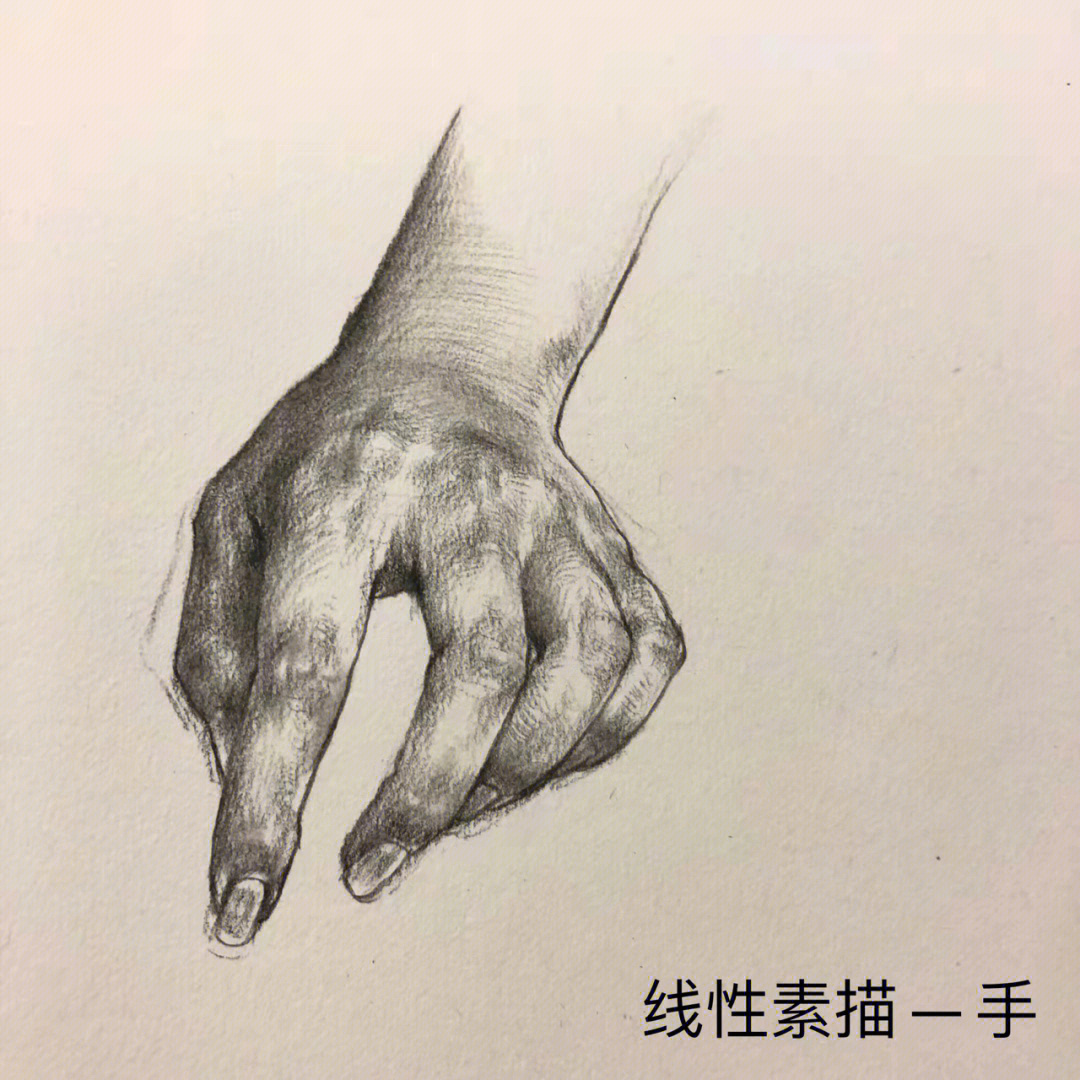 看看高手都是咋整手的素描滴73