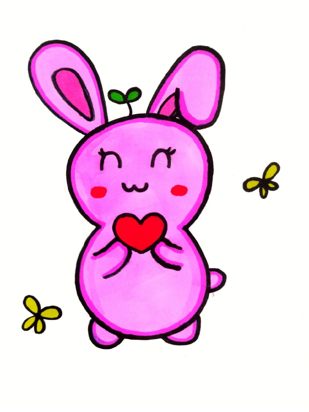可爱小兔子简笔画
