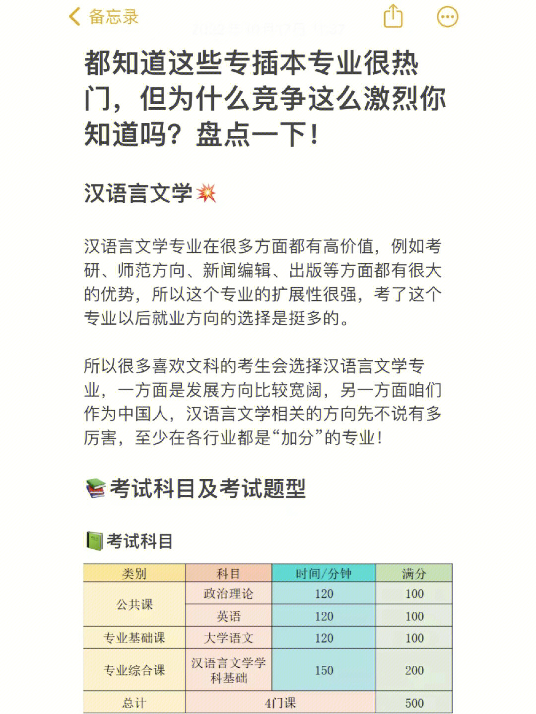 广东专插本备考汉语言专业须知