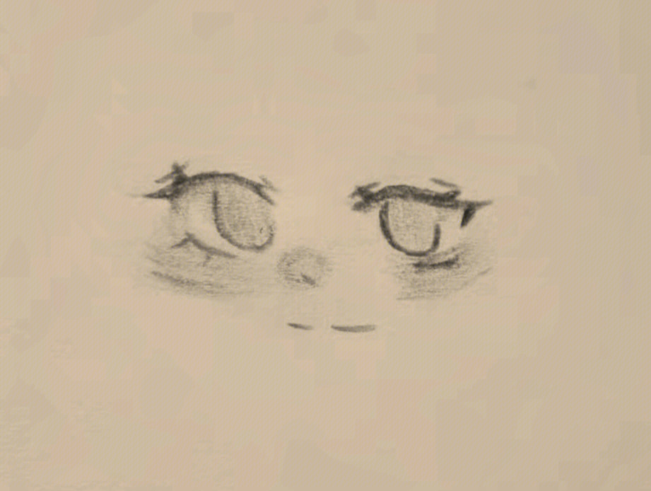 动漫眼睛画法 铅笔画图片