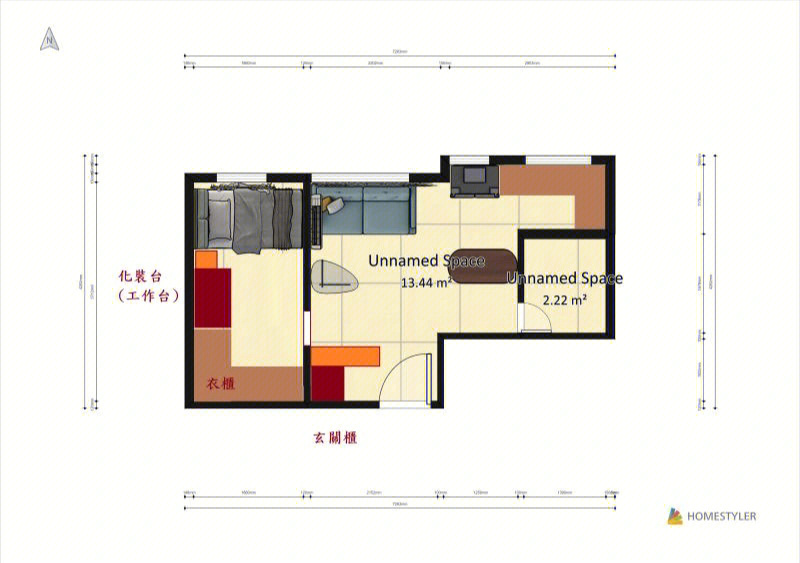 这是香港居屋338呎的布局