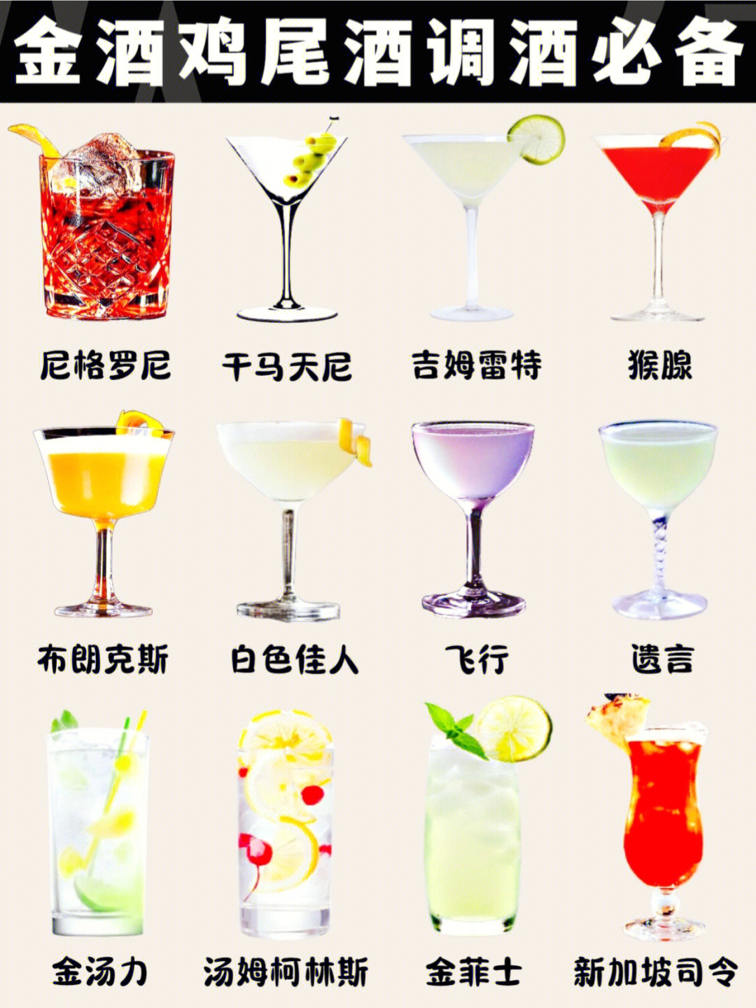 鸡尾酒十杰图片