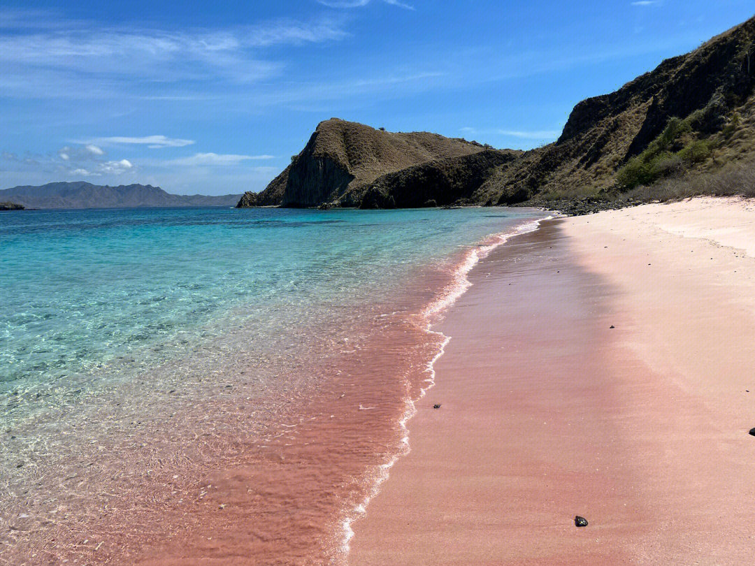 印尼科莫多粉色少女心沙滩pinkbeach