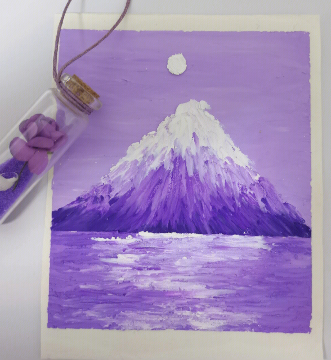 紫色油画头像图片