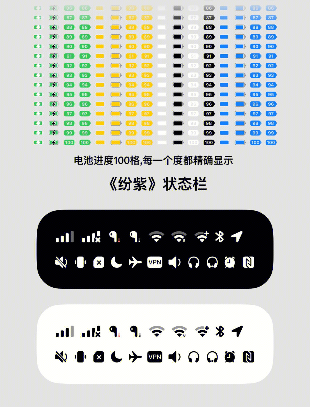 小米11状态栏图标图片